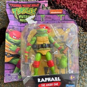 Nickelodeon TMNT Raphael Figure with Red and Green Colors